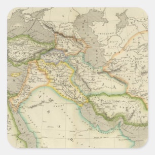 Sticker Carré Empire perse antique