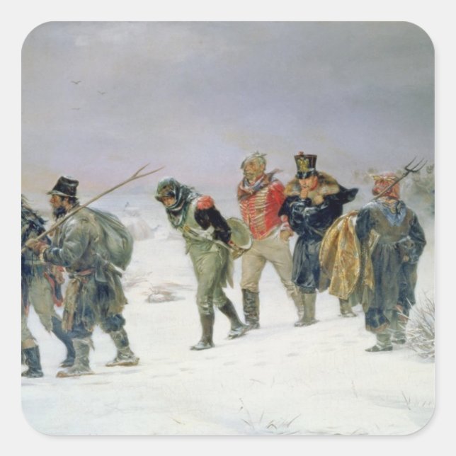 Sticker Carré En 1812, 1874 (Devant)