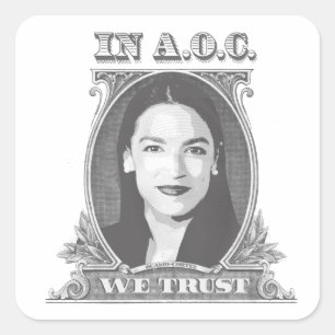 Sticker Carré En AOC nous avons confiance