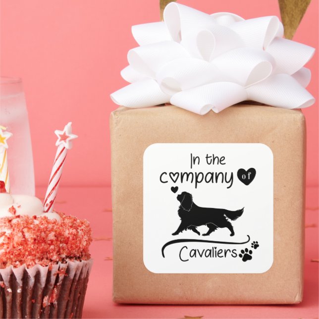 Sticker Carré En Compagnie des Cavaliers (Fête)