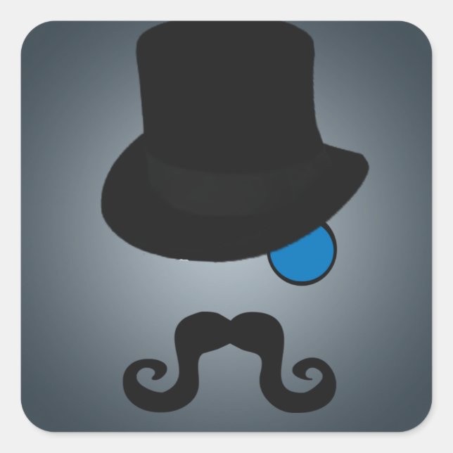 Sticker Carré En effet, Messieurs (Devant)