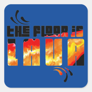 Sticker Carré en lave