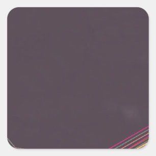 Sticker Carré en noir 0900 art abstrait