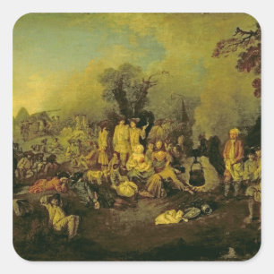 Sticker Carré Encampement tzigane