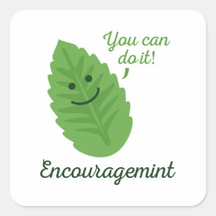Sticker Carré Encouragement