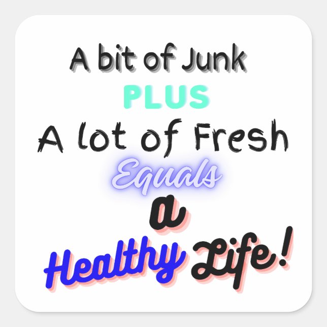 Sticker Carré Encourager l'autocollant (Devant)