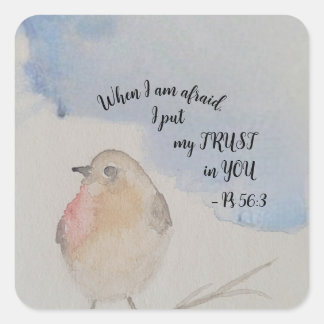 Sticker Carré Encouraging scripture - texte de 2024 année