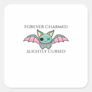 Sticker Carré Encre Whimsigoth – Forêts mystiques, lunes et magi