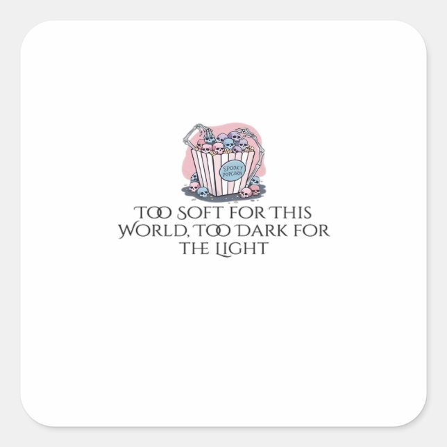 Sticker Carré Encre Whimsigoth – Forêts Mystiques, Lunes & Magie (Devant)