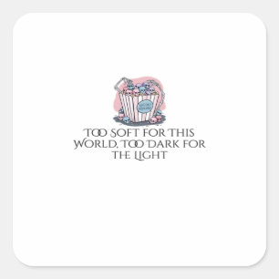 Sticker Carré Encre Whimsigoth – Forêts Mystiques, Lunes & Magie