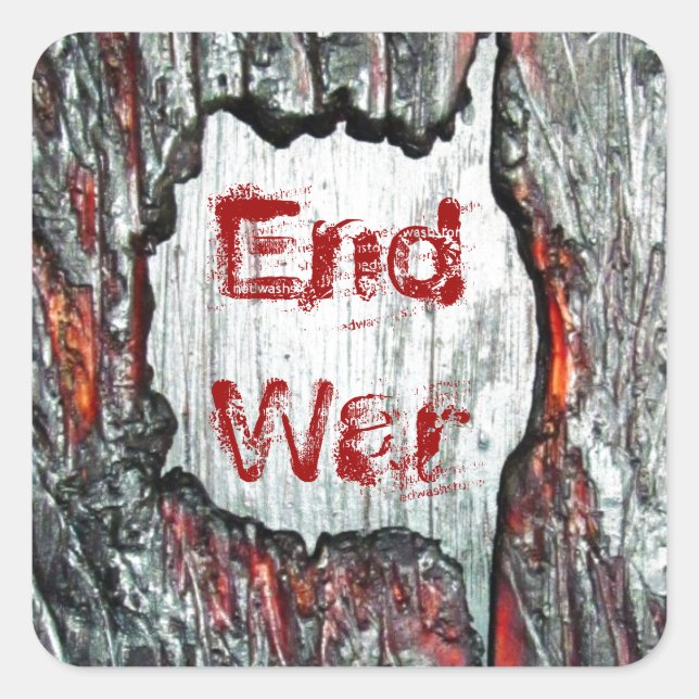 Sticker Carré End War (Devant)