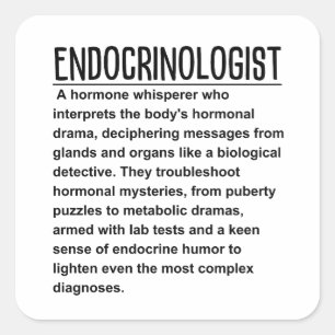 Sticker Carré Endocrinologue