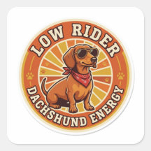 Énergie de Basset Nain Low Rider - Rétro Drôle de