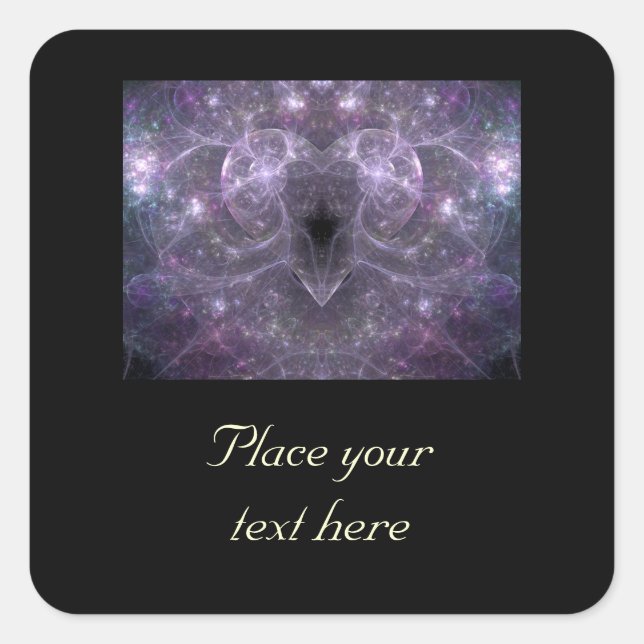 Sticker Carré Énergie de l'amour (Devant)