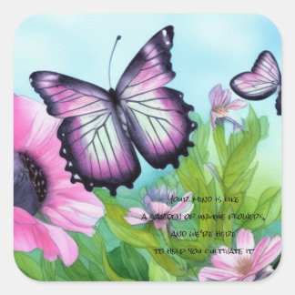 Sticker Carré Enfant autistique - Jardin de l'unicité