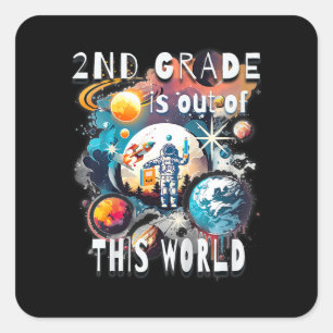 Sticker Carré Enfants De 2e Année N'Est Pas De Cette Année Scola