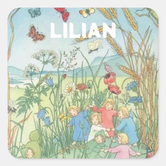 Sticker Carré Enfants Racines Sibylle Von Olfers (Devant)