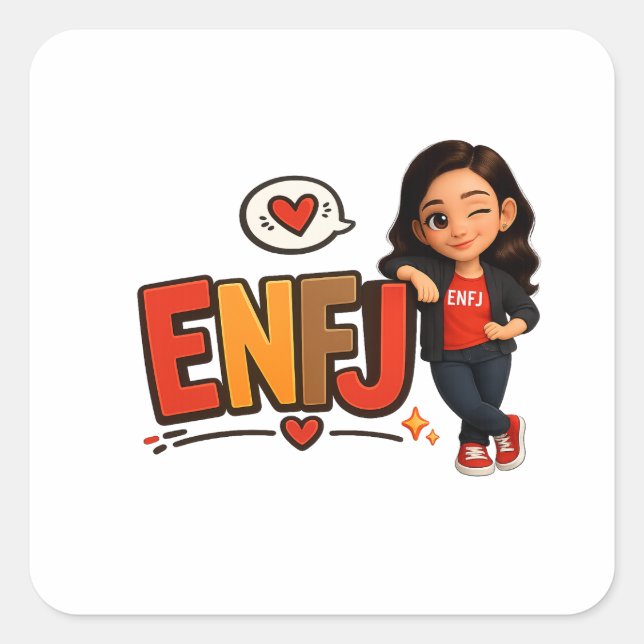 STICKER CARRÉ ENFJ (Devant)