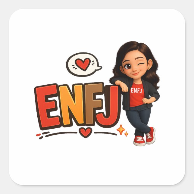 STICKER CARRÉ ENFJ (Devant)