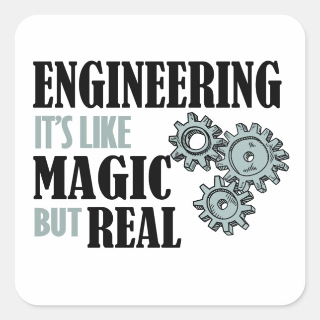 Sticker Carré Engineering (Devant)