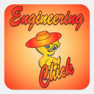 Sticker Carré Engineering Chick #5