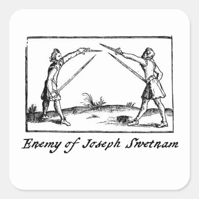Sticker Carré Ennemi de Joseph Swetnam (Devant)