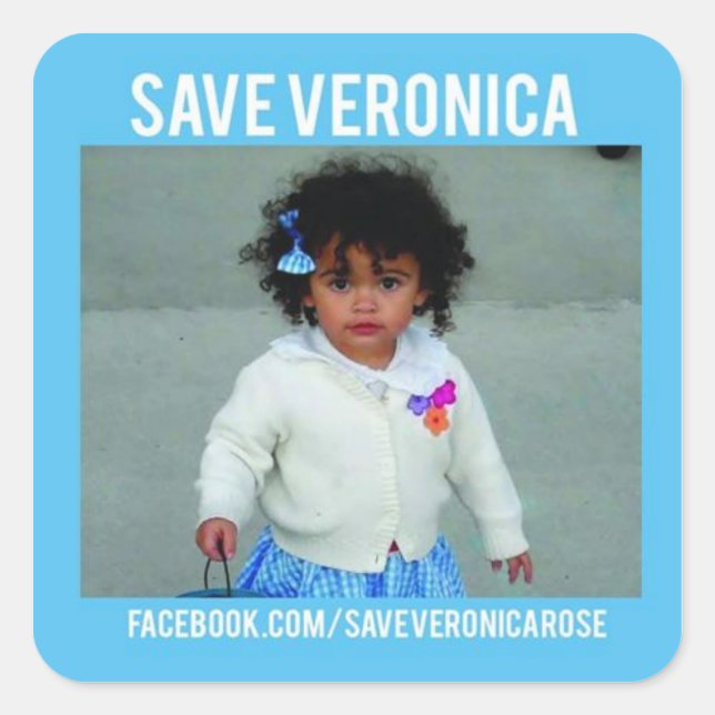 Sticker Carré Enregistrer l'autocollant Veronica (Devant)