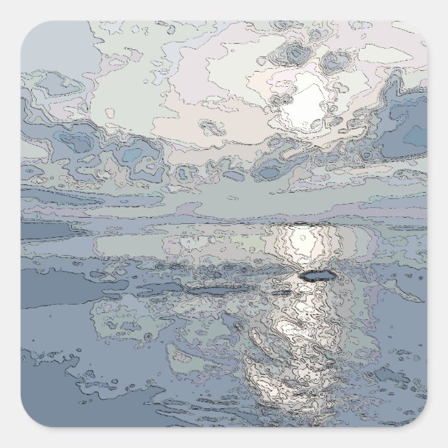 STICKER CARRÉ ENSOLEIL (Devant)