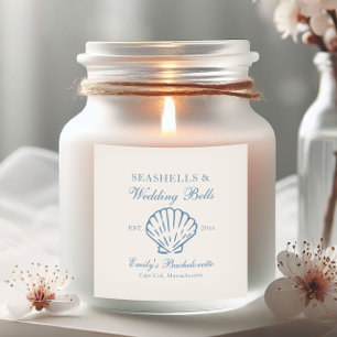 Sticker Carré Enterrements de vie de jeune fille Coquillages et 