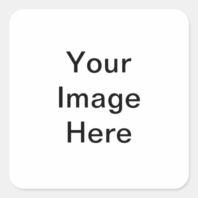 Sticker Carré Entièrement personnalisé (Devant)