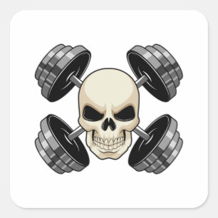 Sticker Carré Entraînement de la résistance du crâne