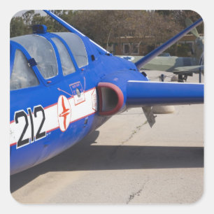 Sticker Carré Entraîneur Fouga Magister français