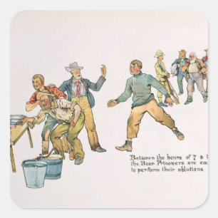 Sticker Carré Entre les heures de 7 et le 8h du matin