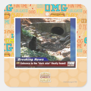 Sticker Carré Entrée du côté sombre