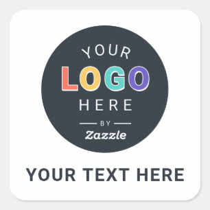 Sticker Carré Entreprise avec logo personnalisé