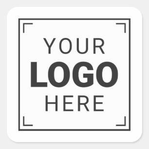 Sticker Carré Entreprise de logo professionnel personnalisé