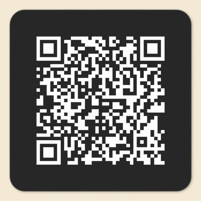 Sticker Carré Entrer l'URL et créer un code QR numérisable | Bla (Créateur téléchargé)