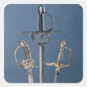 Sticker Carré Épée de l'officier d'infanterie