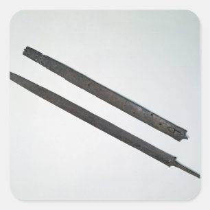 Sticker Carré Epée et gaine, de La Tene, Suisse