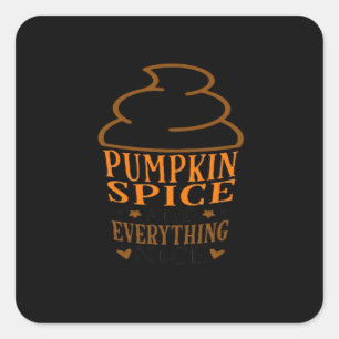 Sticker Carré Épices citrouilles & Tout Nice Premium
