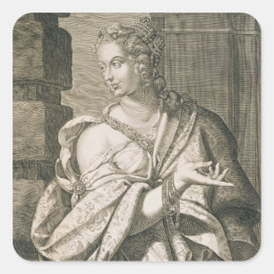 Sticker Carré Épouse de Statilia Messalina troisième de Nero