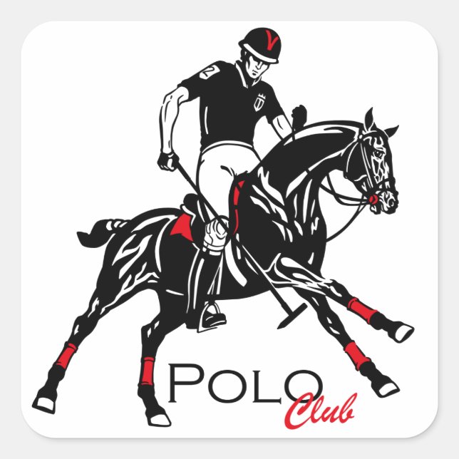 Sticker Carré equestripolsport club (Devant)