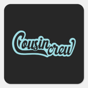 Sticker Carré Équipage Cousin