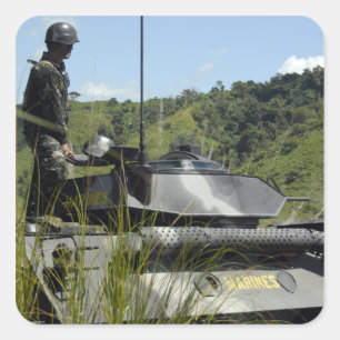 Sticker Carré Équipe d'atterrissage du bataillon maritime des Ph