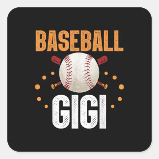 Sticker Carré Équipe de baseball Gigi Famille de jumelage Sports