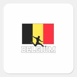 Sticker Carré Équipe de Belgique de football