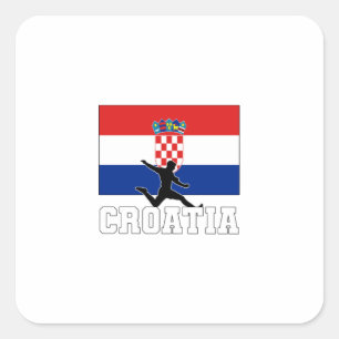 Sticker Carré Équipe de Croatie de football