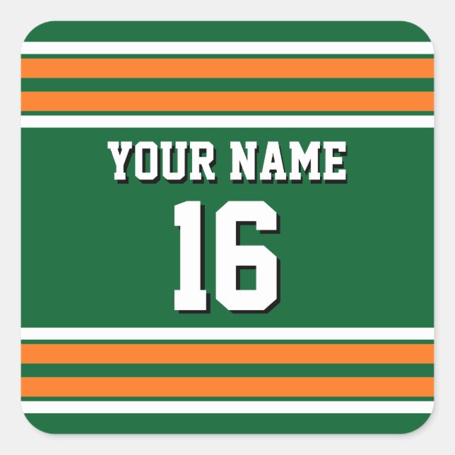 Sticker Carré Équipe de strip-tease Jersey (Devant)