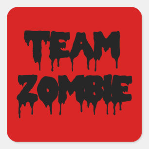 Sticker Carré Équipe Zombie
