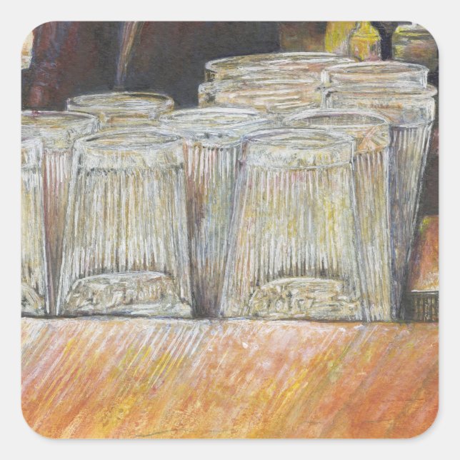 Sticker Carré Équivalent lumineux des émotions passionnées (Devant)